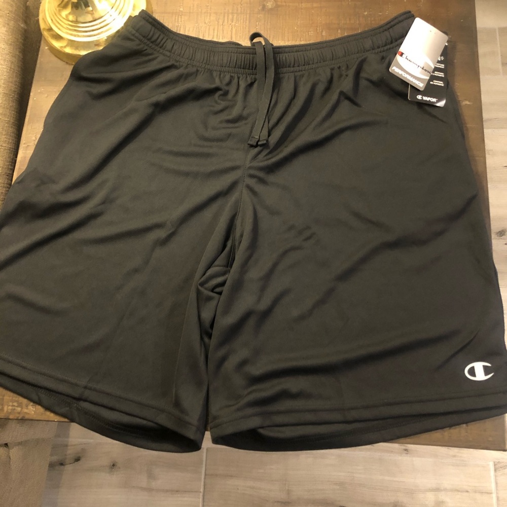 Mens Size Large Champion Black Athletic Shorts